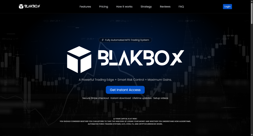 BlakBox website